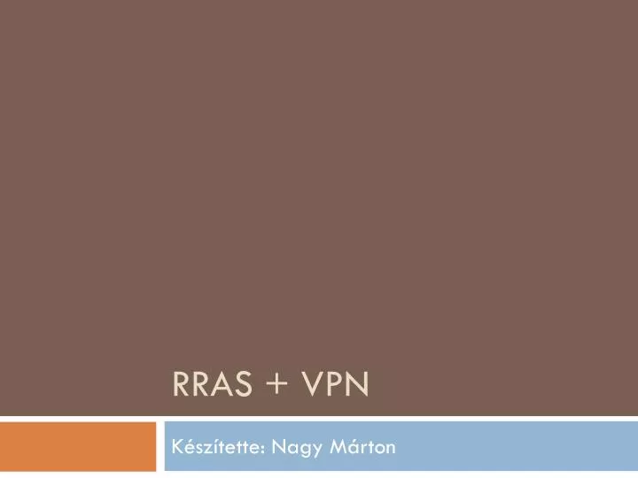 rras vpn