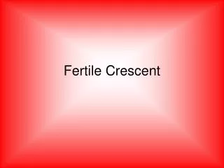 Fertile Crescent