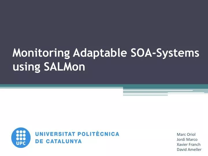 monitoring adaptable soa systems using salmon
