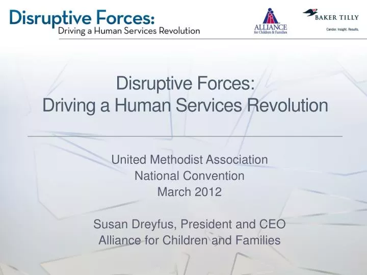 disruptive forces driving a human services revolution
