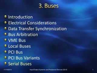 3. Buses