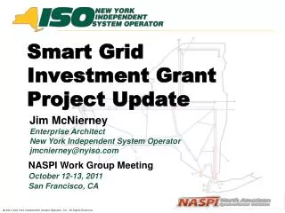 Smart Grid Investment Grant Project Update