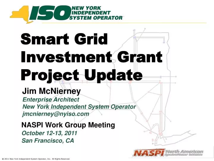 smart grid investment grant project update