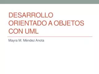 desarrollo orientado a objetos con uml