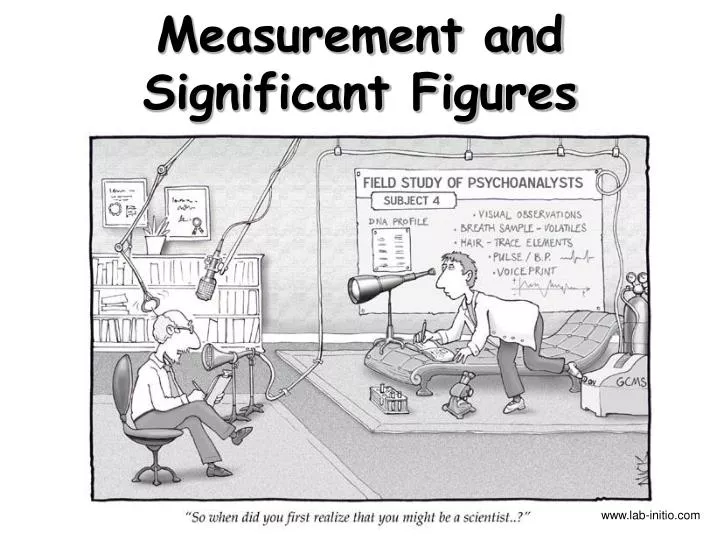 measurement and significant figures