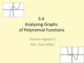 5.4 Analyzing Graphs of Polynomial Functions