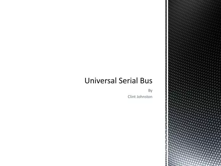 universal serial bus