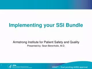 Implementing your SSI Bundle