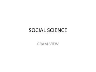 SOCIAL SCIENCE