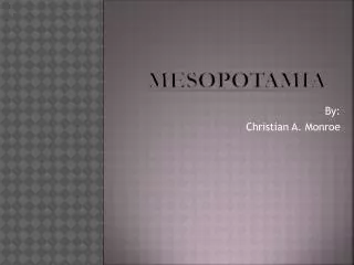 mesopotamia
