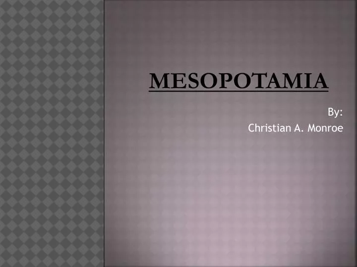 mesopotamia