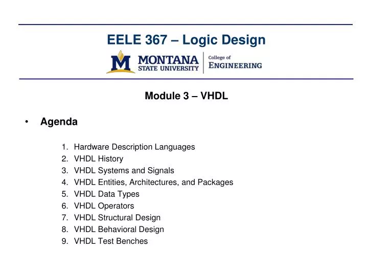 eele 367 logic design
