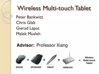 Wireless Multi-touch Tablet