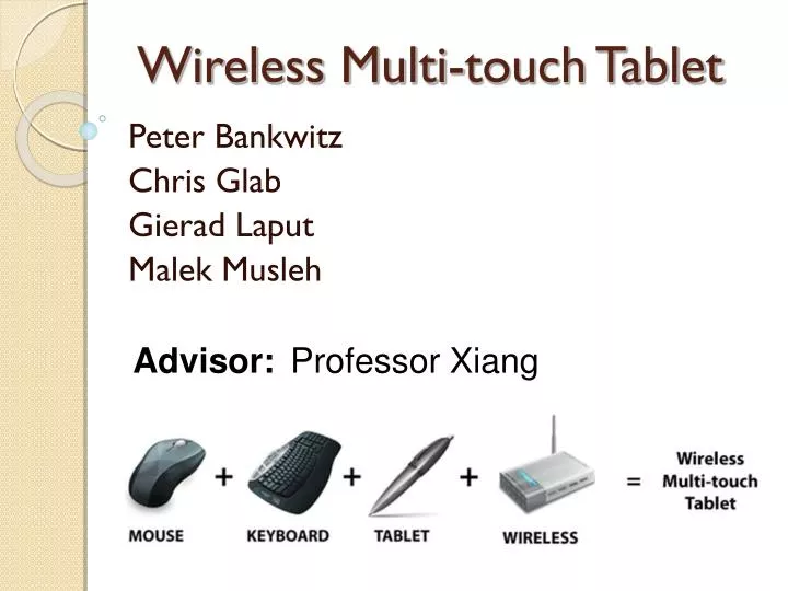 wireless multi touch tablet