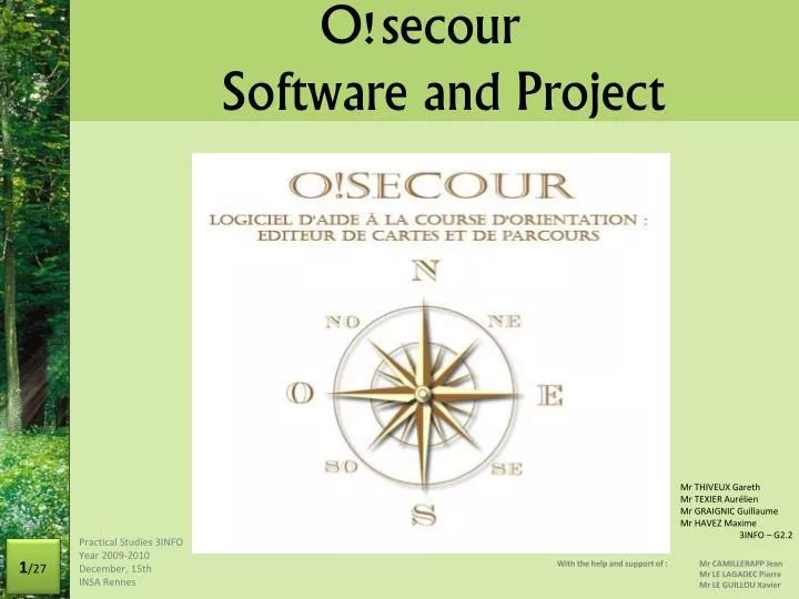 o secour software and project