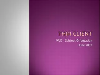 Thin Client