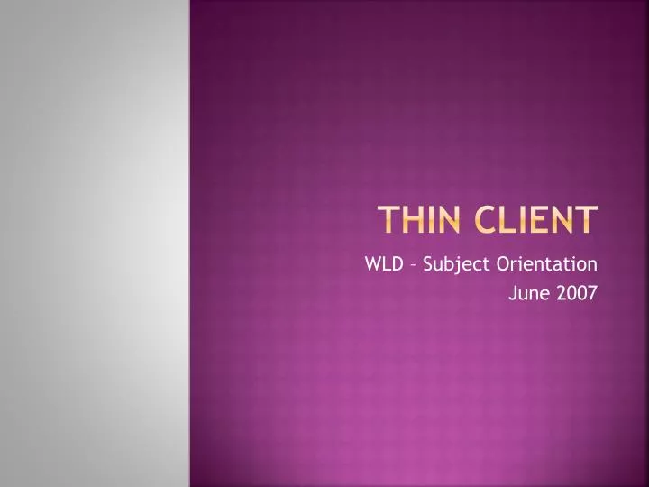 thin client