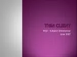 Thin Client - slide 1