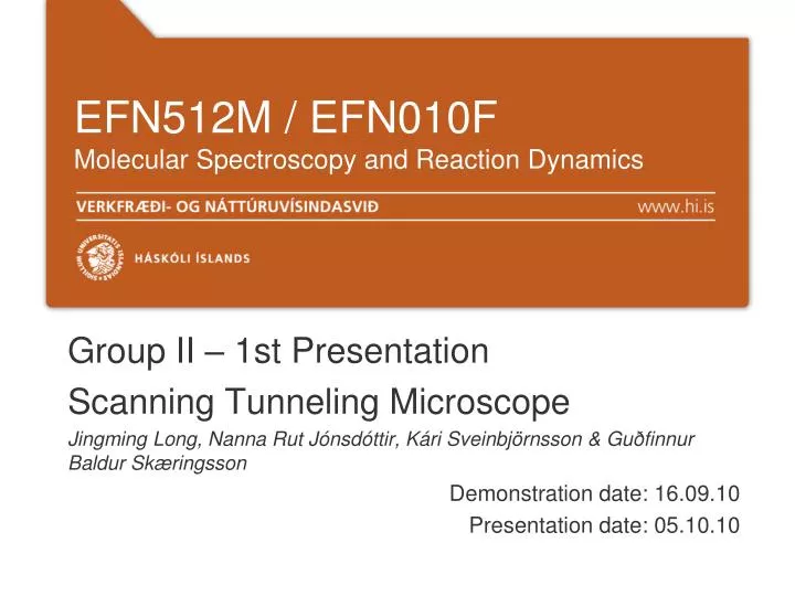 efn512m efn010f molecular spectroscopy and reaction dynamics