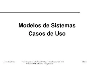 modelos de sistemas casos de uso