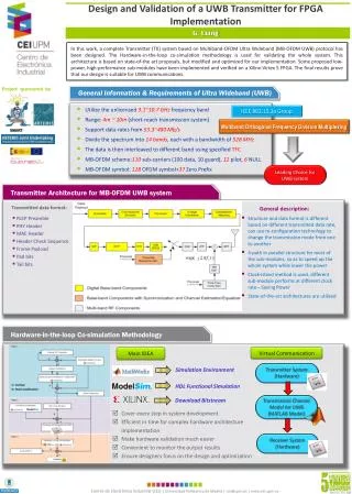 Design and Validation of a UWB Transmitter for FPGA Implementation