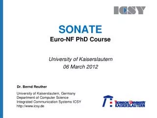 SONATE Euro-NF PhD Course