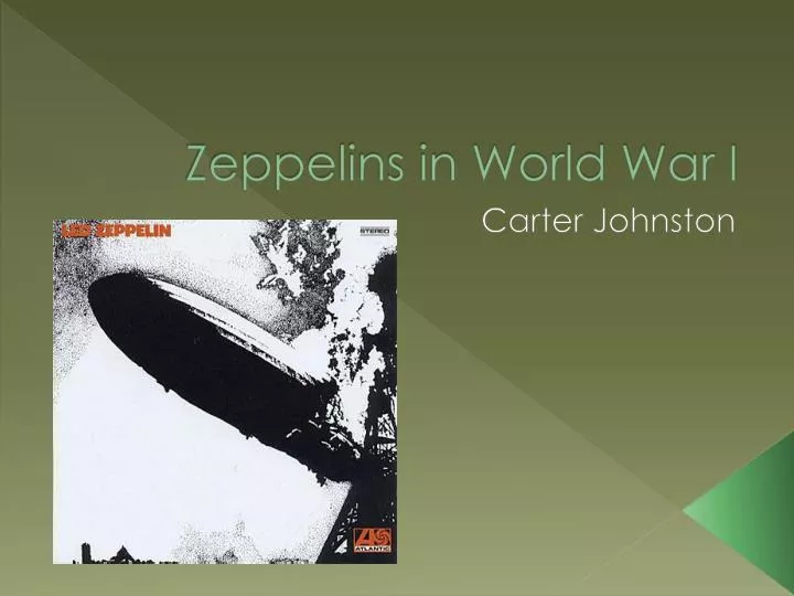 zeppelins in world war i