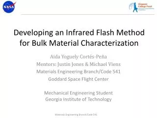 Developing an Infrared Flash Method for Bulk Material Characterization