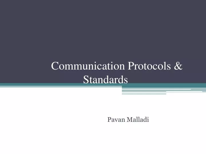communication protocols standards