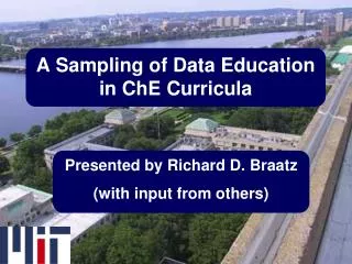 A Sampling of Data Education in ChE Curricula