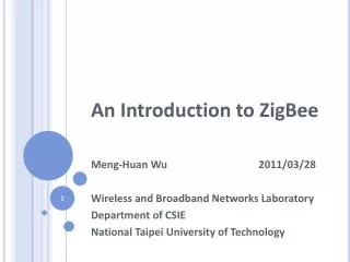 an introduction to zigbee