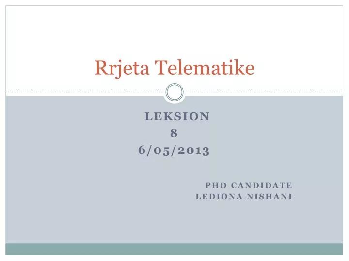 rrjeta telematike