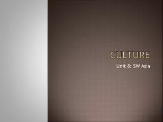 culture
