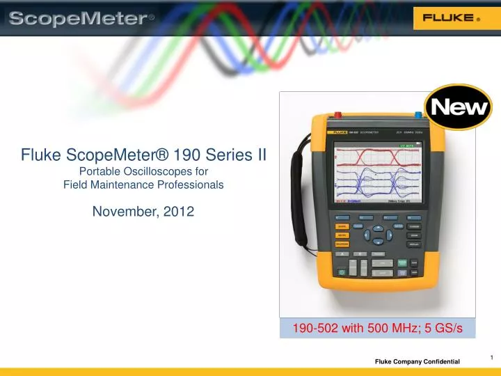 fluke scopemeter 190 series ii portable oscilloscopes for field maintenance professionals