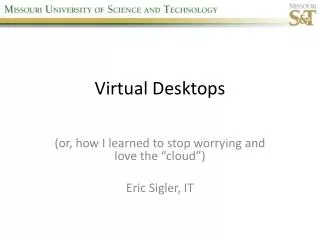 Virtual Desktops