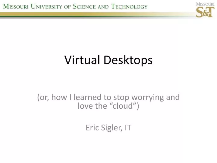 virtual desktops