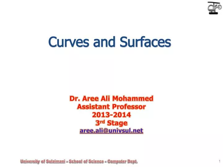 curves and surfaces