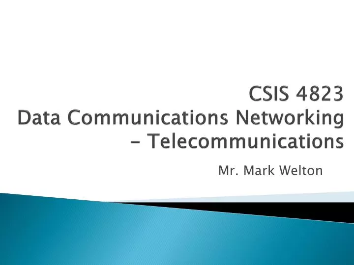 csis 4823 data communications networking telecommunications