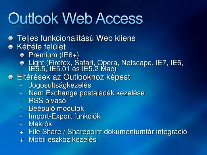 outlook web access