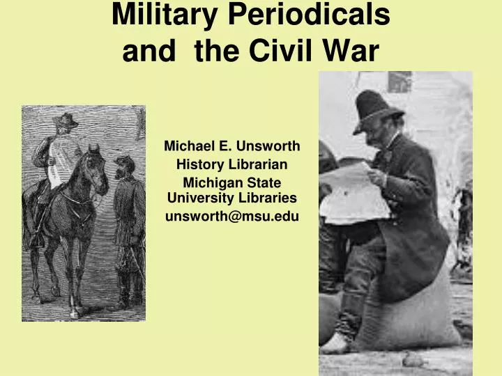 military periodicals and the civil war