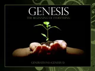 Generations (Genesis 5)