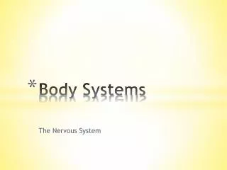 Body Systems