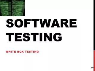 Software TestIng