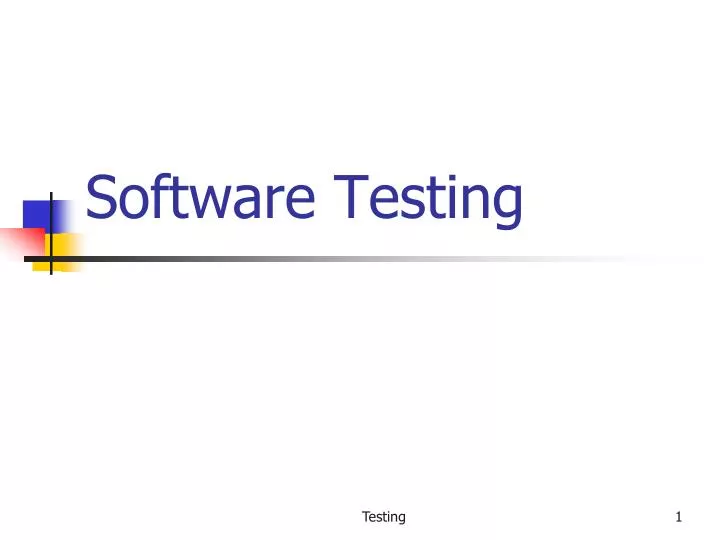 software testing