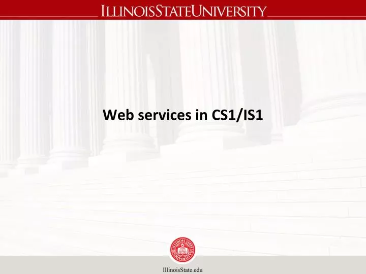 web services in cs1 is1