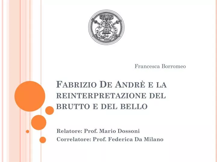 fabrizio de andr e la reinterpretazione del brutto e del bello