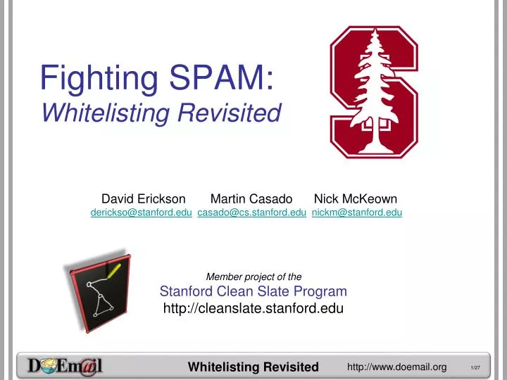 fighting spam whitelisting revisited
