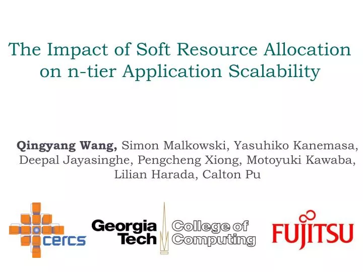 the impact of soft resource allocation on n tier application scalability
