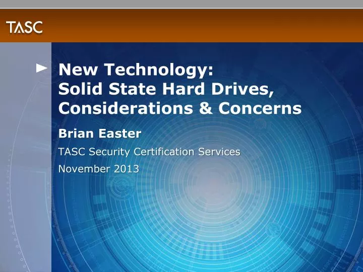 new technology solid state hard drives considerations concerns