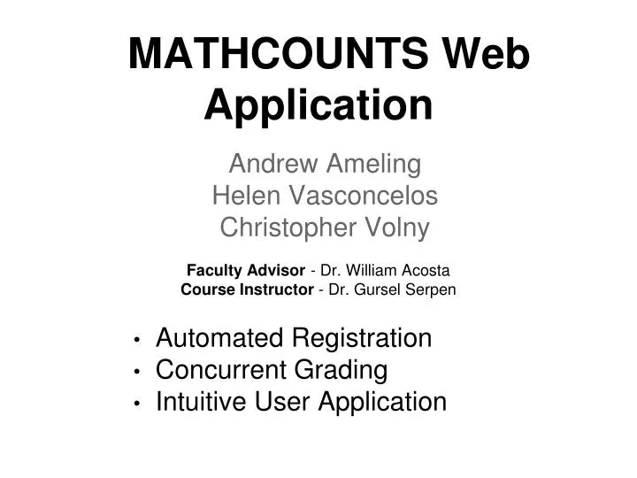 mathcounts web application